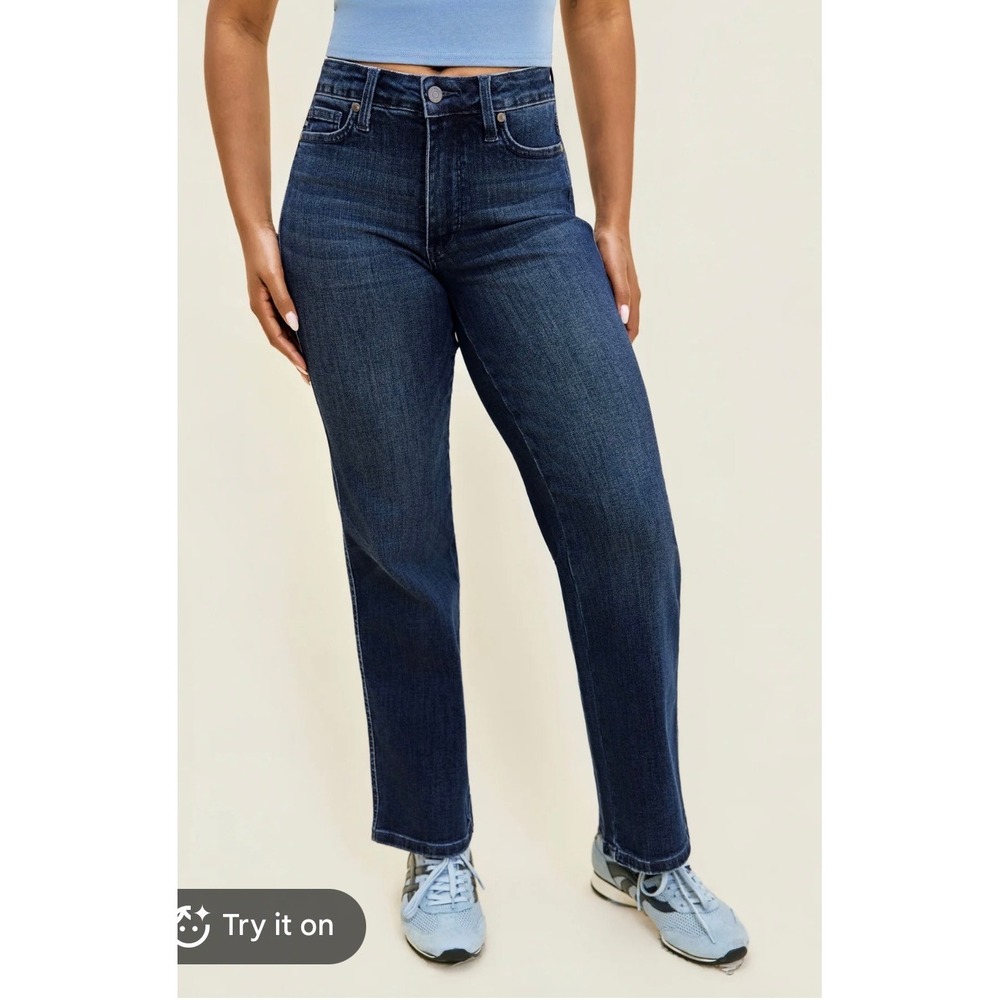 Judy Blue High Rise Straight Fit Dark Wash Jeans Size 9/29